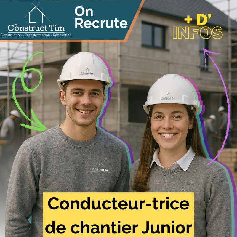Conducteur-trice de chantier Junior